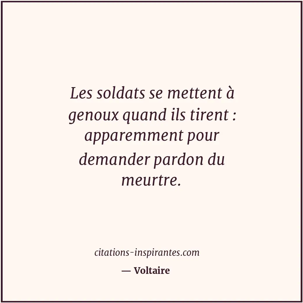 Citation de Voltaire