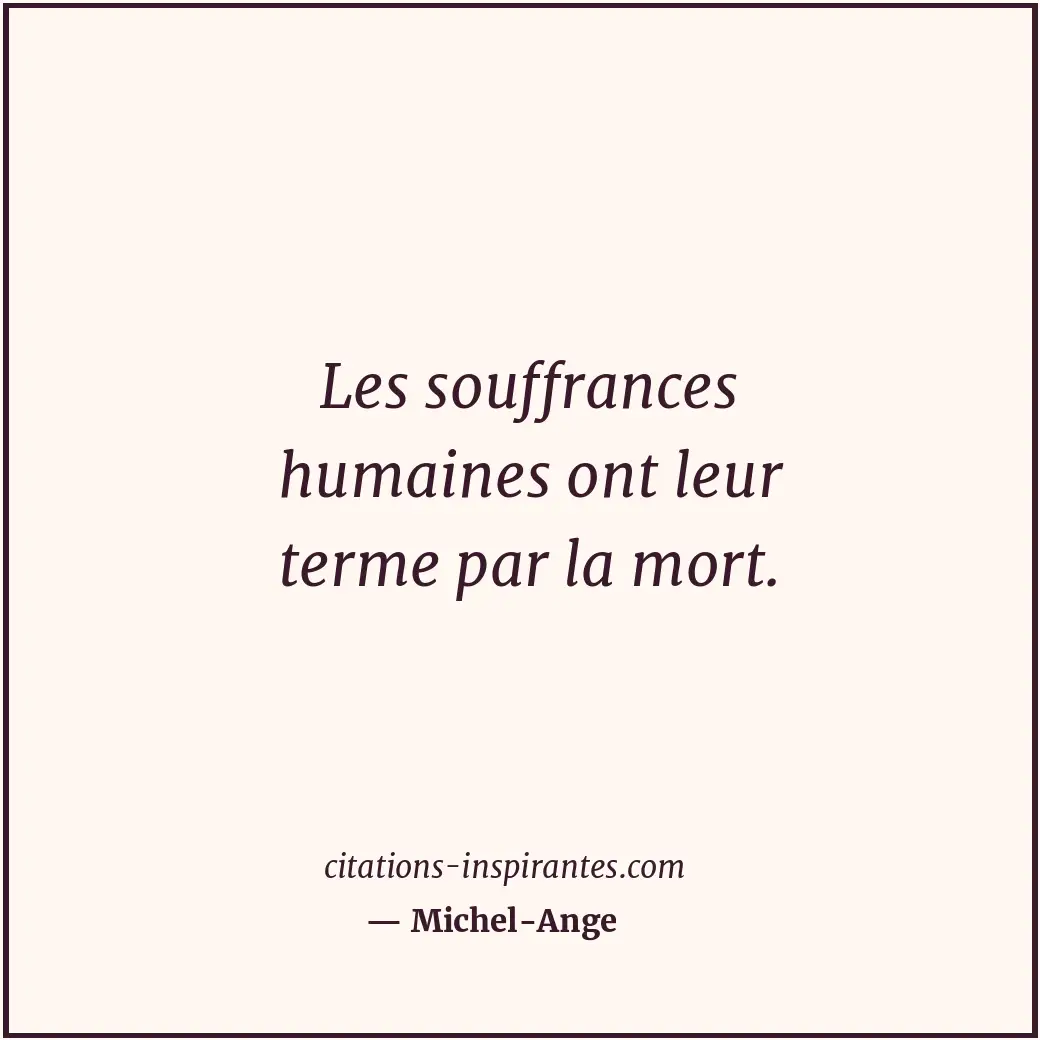 Citation de Michel-Ange
