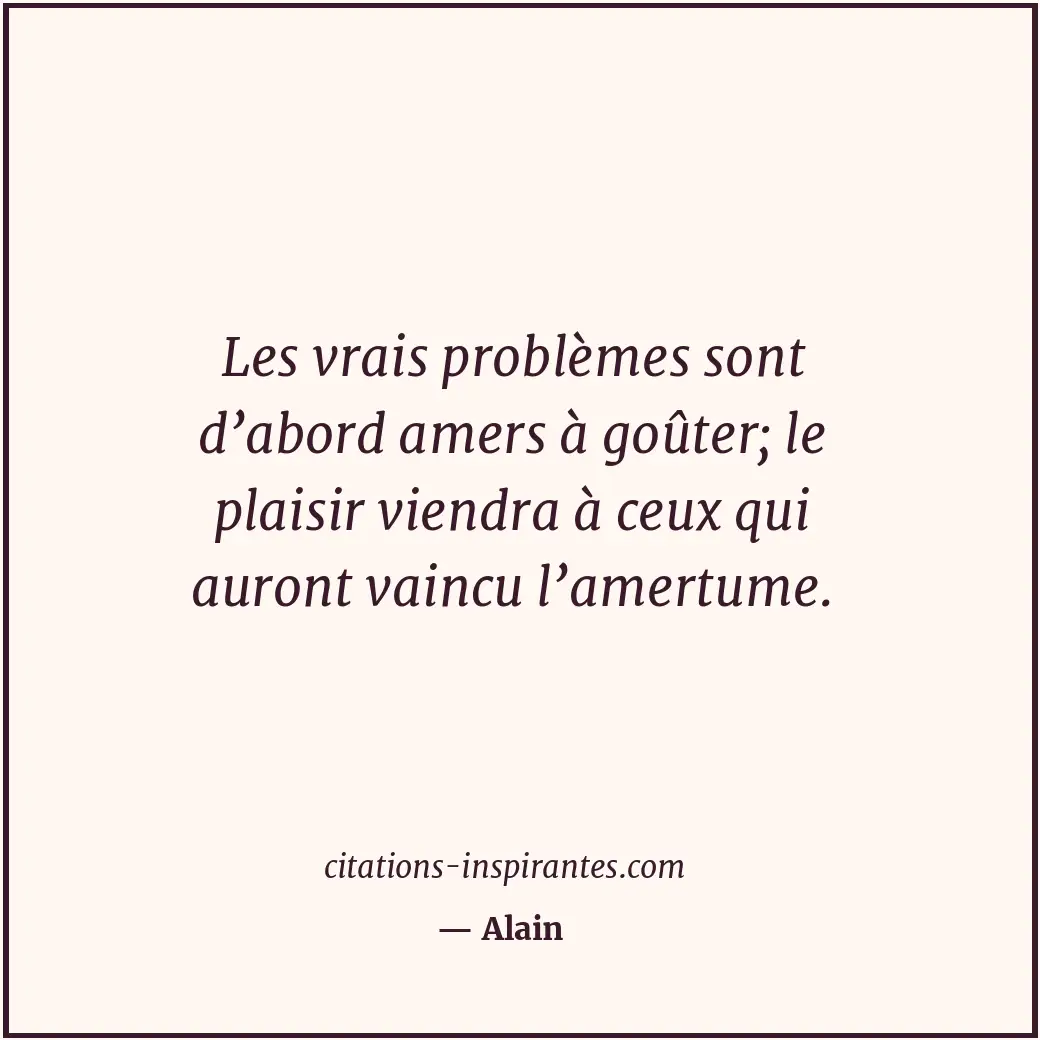 Citation de Alain