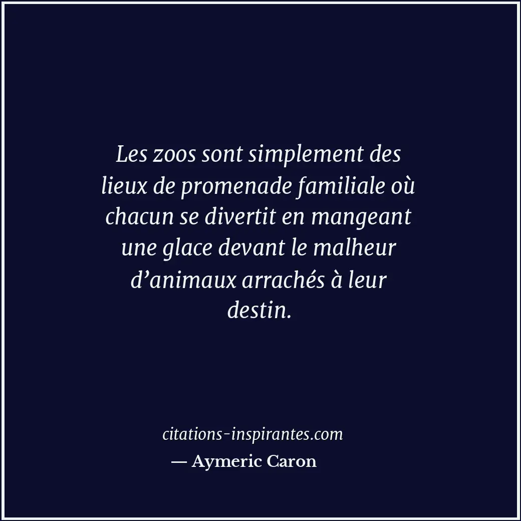 Citation de Aymeric Caron