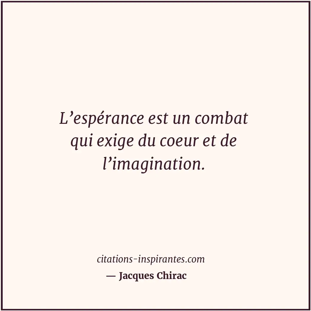 Citation de Jacques Chirac