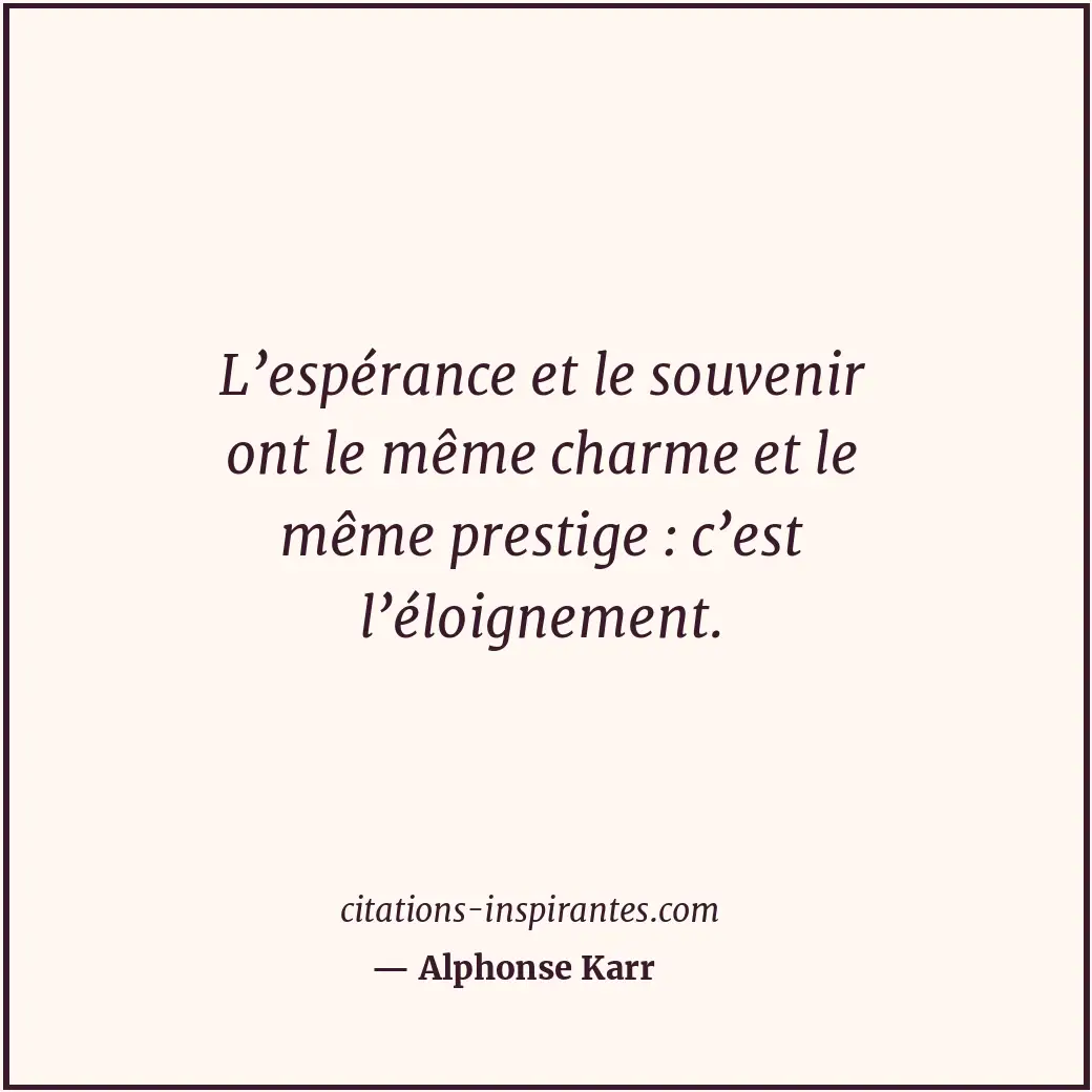 Citation de Alphonse Karr