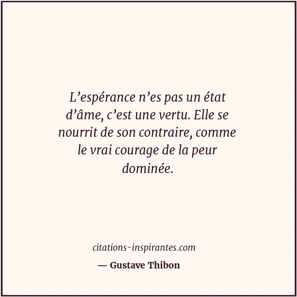 Citation de Gustave Thibon