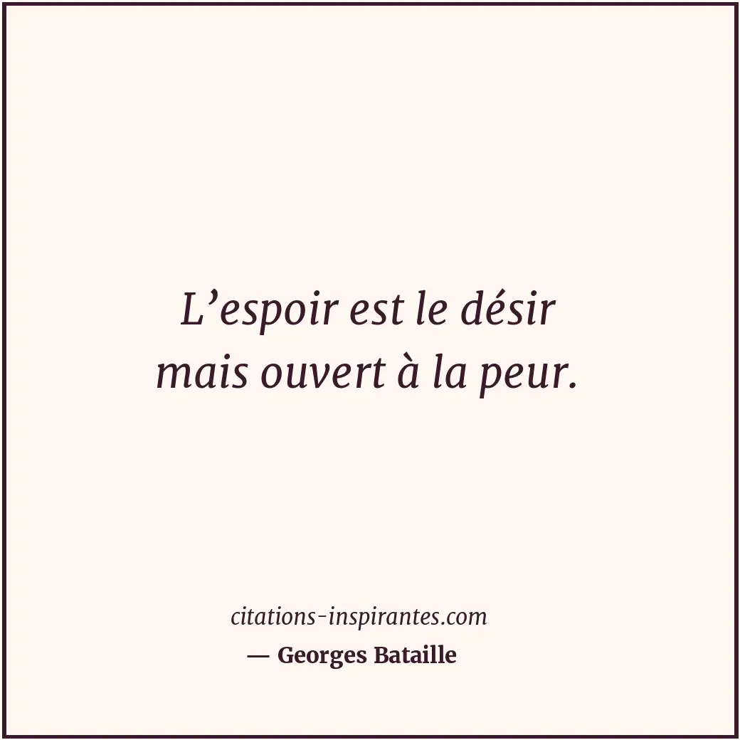Citation de Georges Bataille