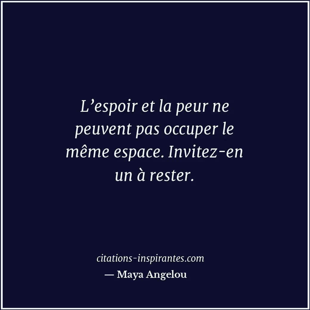 Citation de Maya Angelou