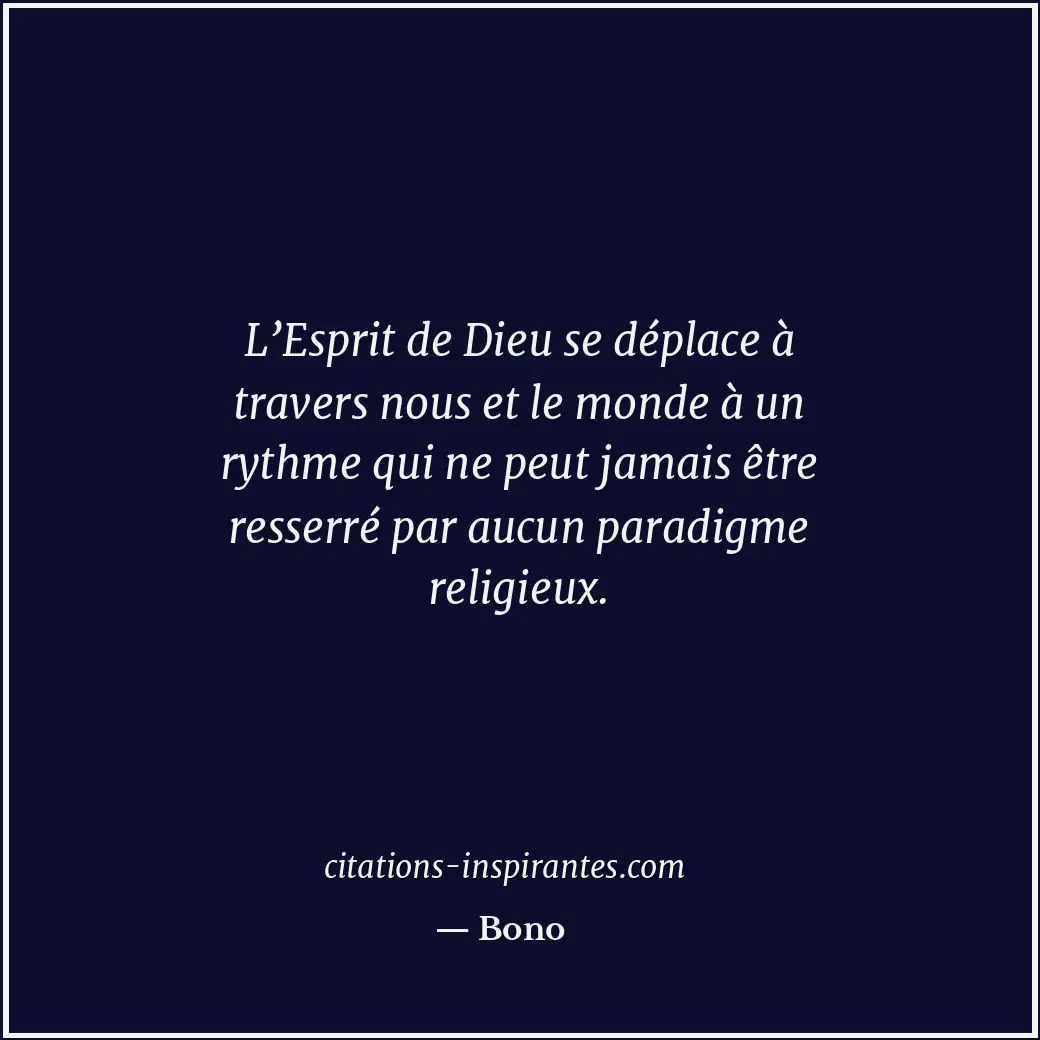 Citation de Bono
