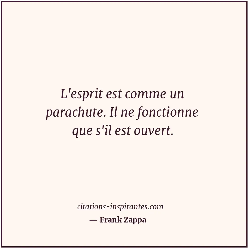 Citation de Frank Zappa
