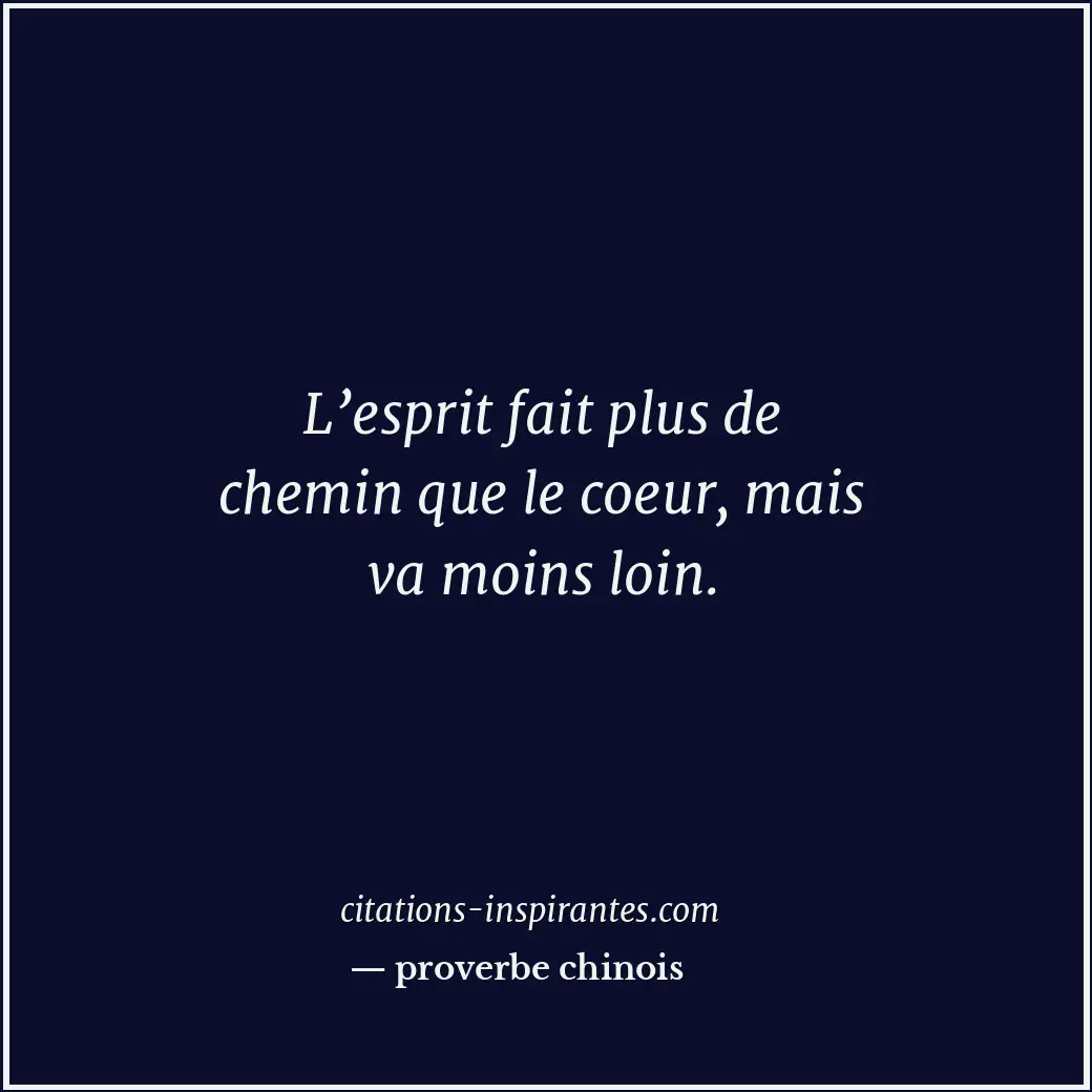 Citation de proverbe chinois