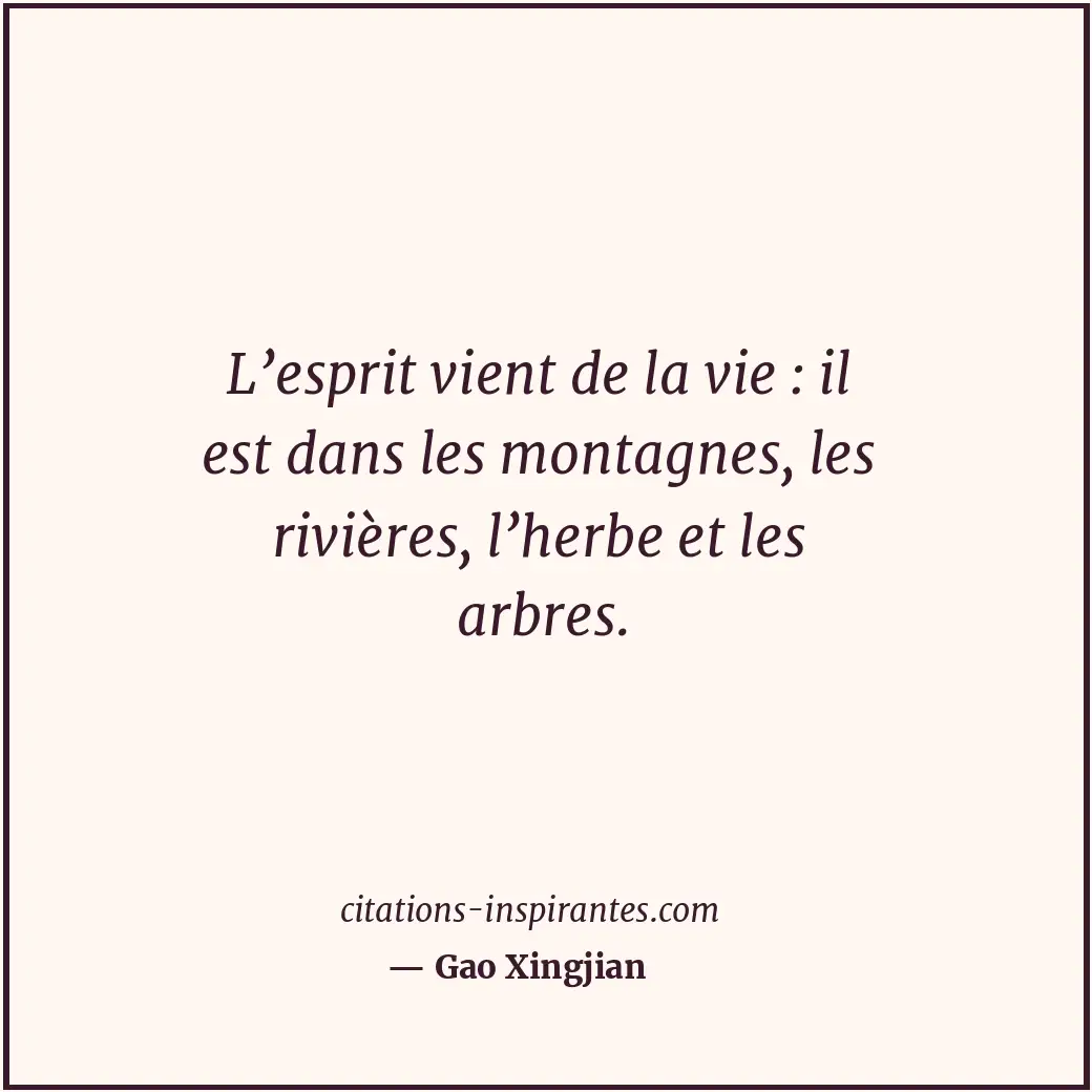 Citation de Gao Xingjian