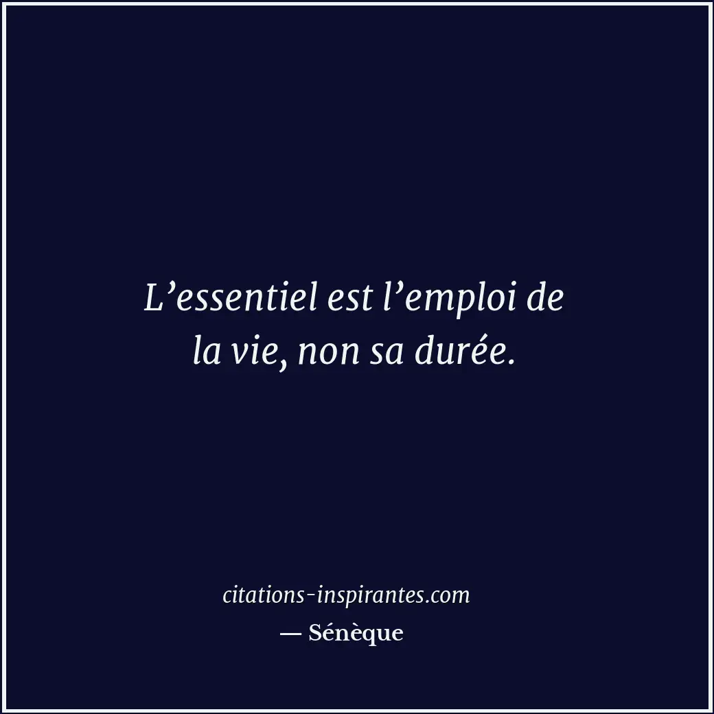 Citation de Sénèque