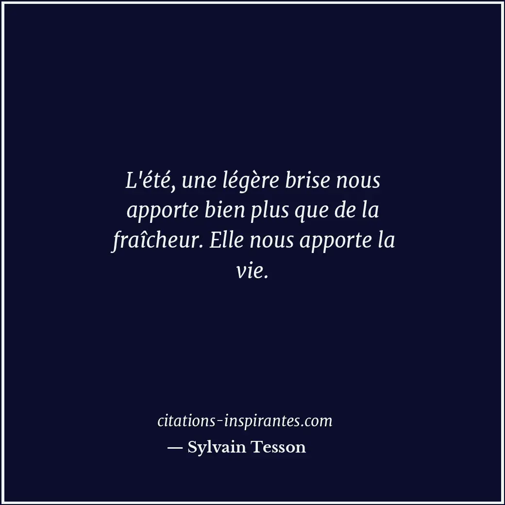 Citation de Sylvain Tesson