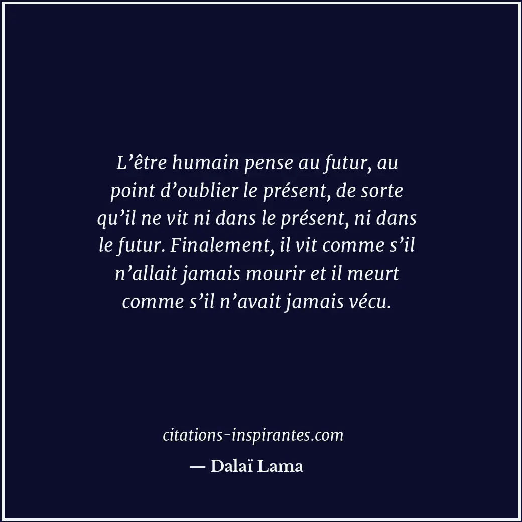 Citation de Dalaï Lama