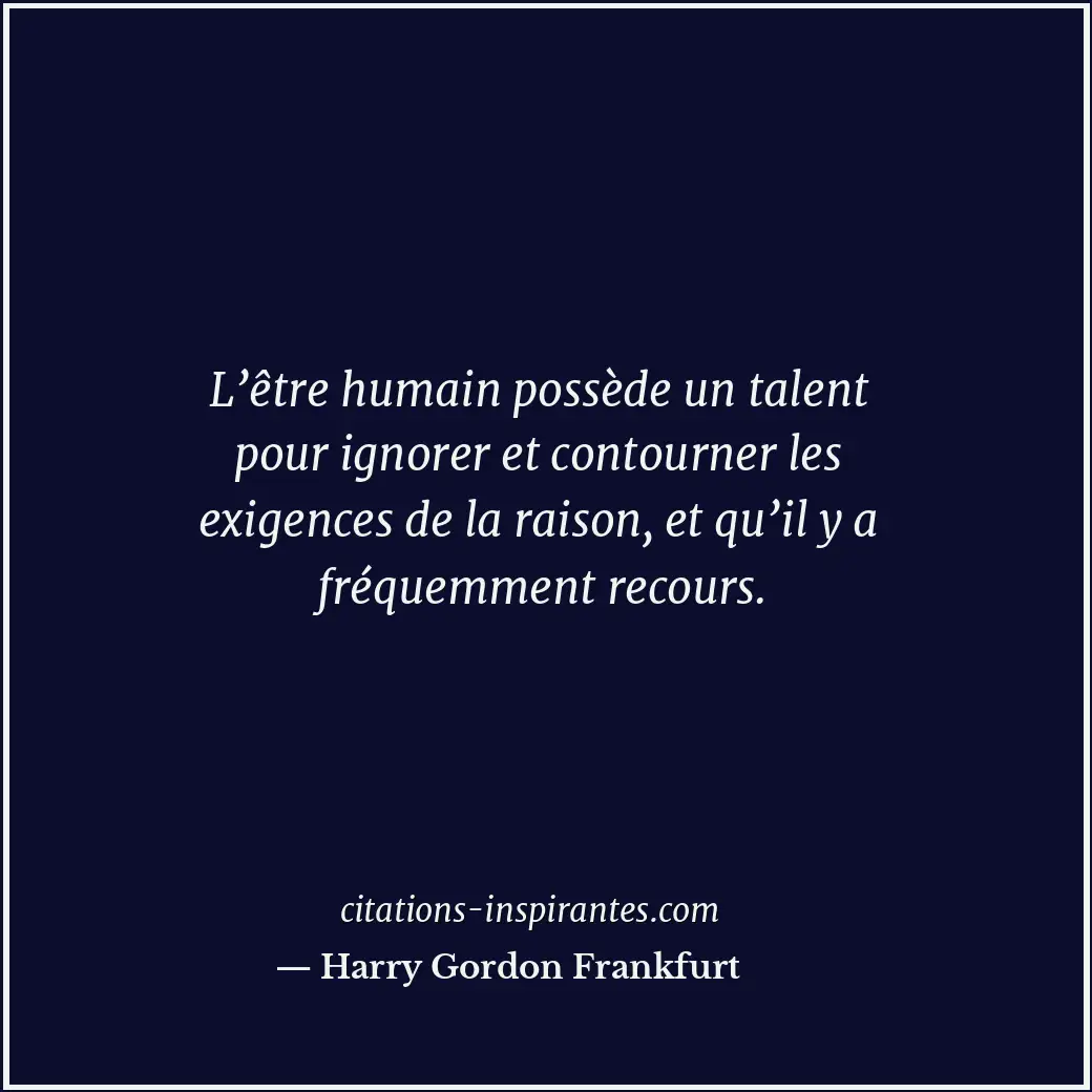 Citation de Harry Gordon Frankfurt