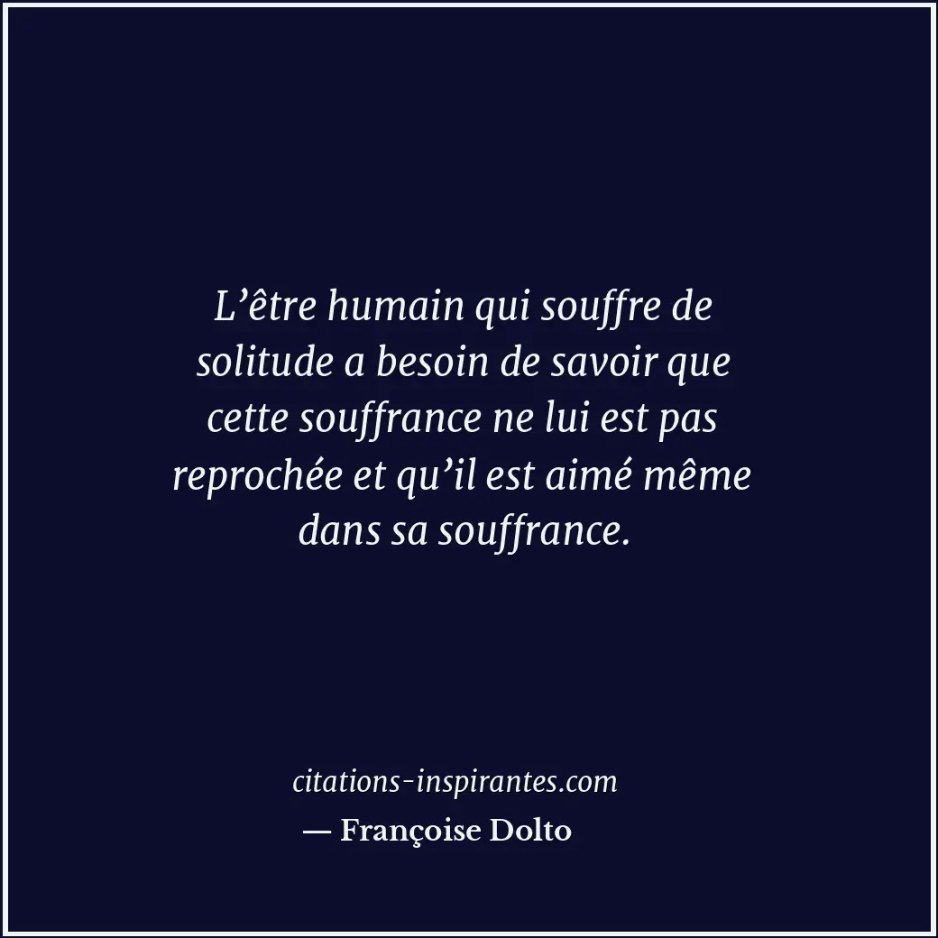 Citation de Françoise Dolto