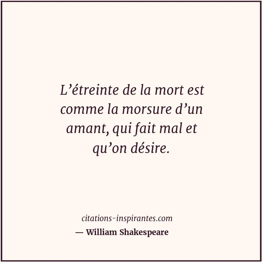 Citation de William Shakespeare