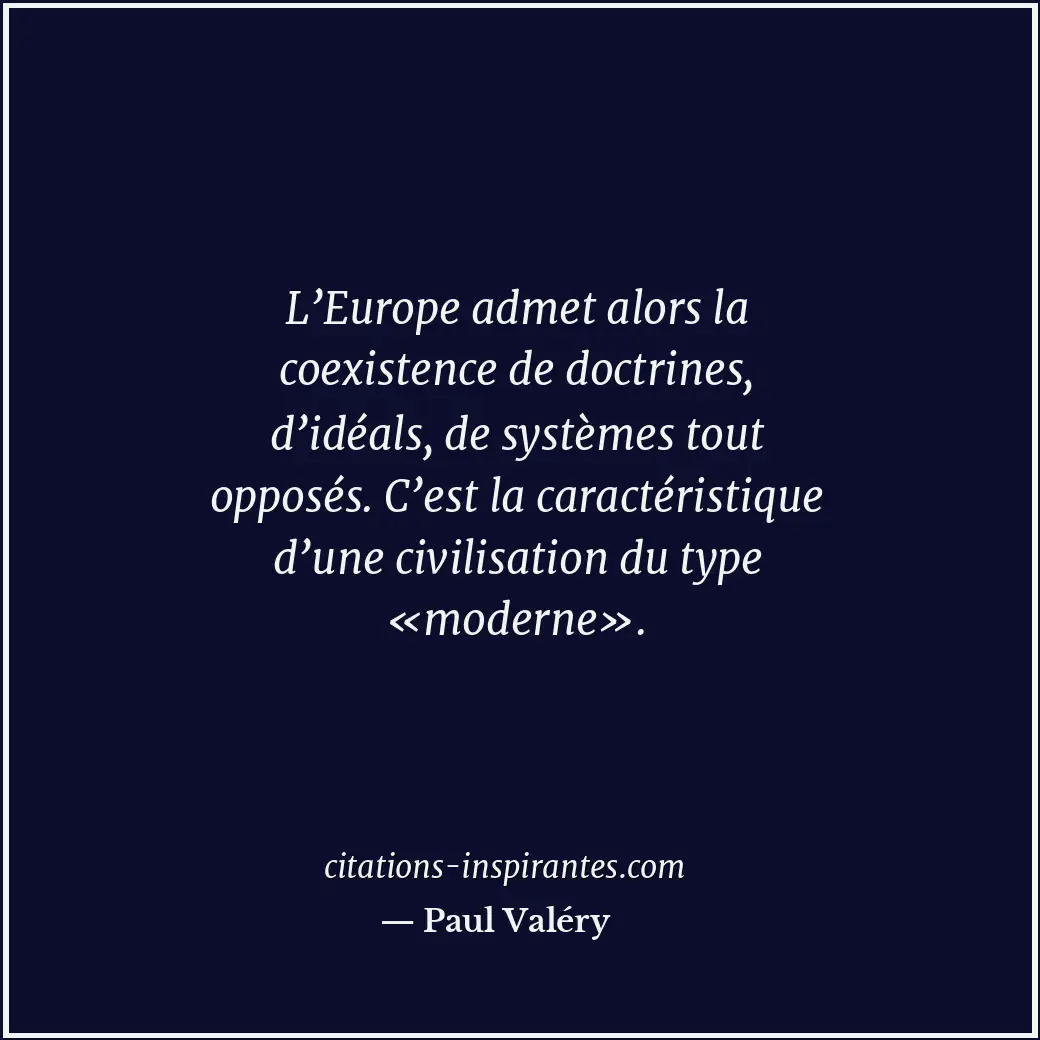 Citation de Paul Valéry