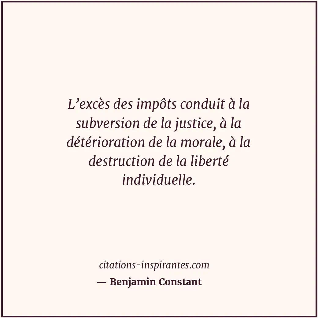 Citation de Benjamin Constant
