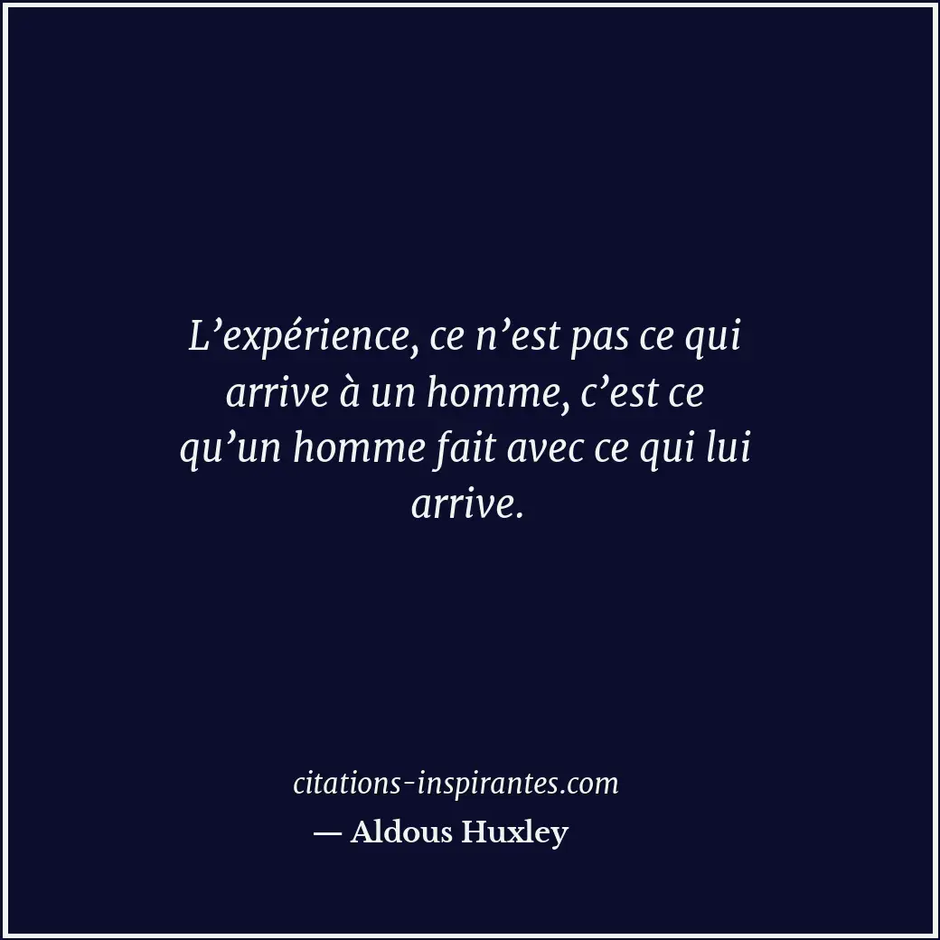 Citation de Aldous Huxley