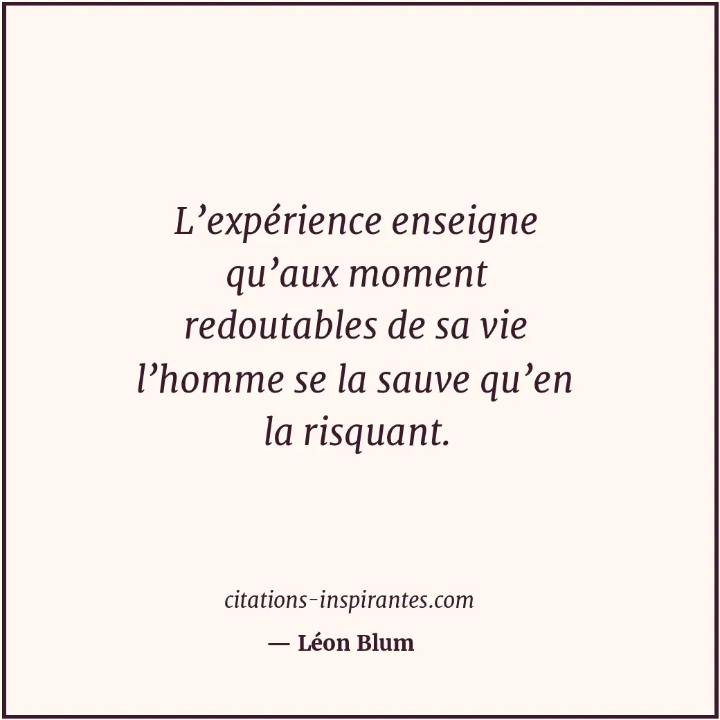 Citation de Léon Blum