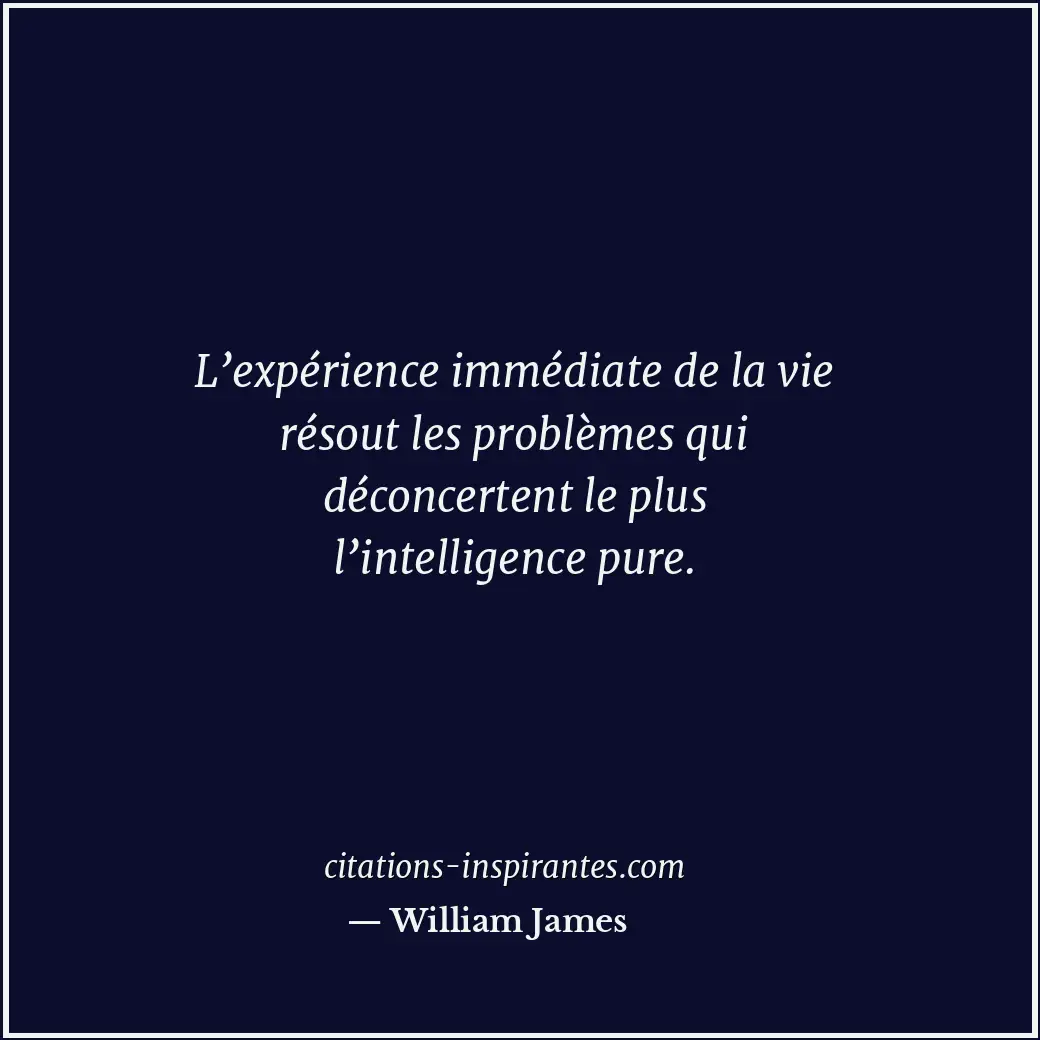 Citation de William James