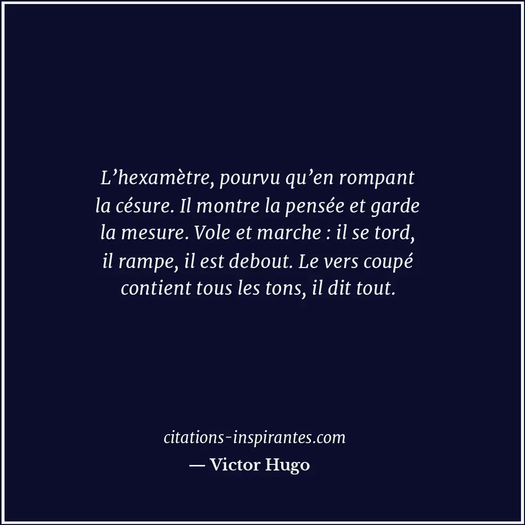 Citation de Victor Hugo