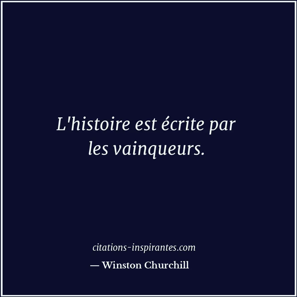 Citation de Winston Churchill