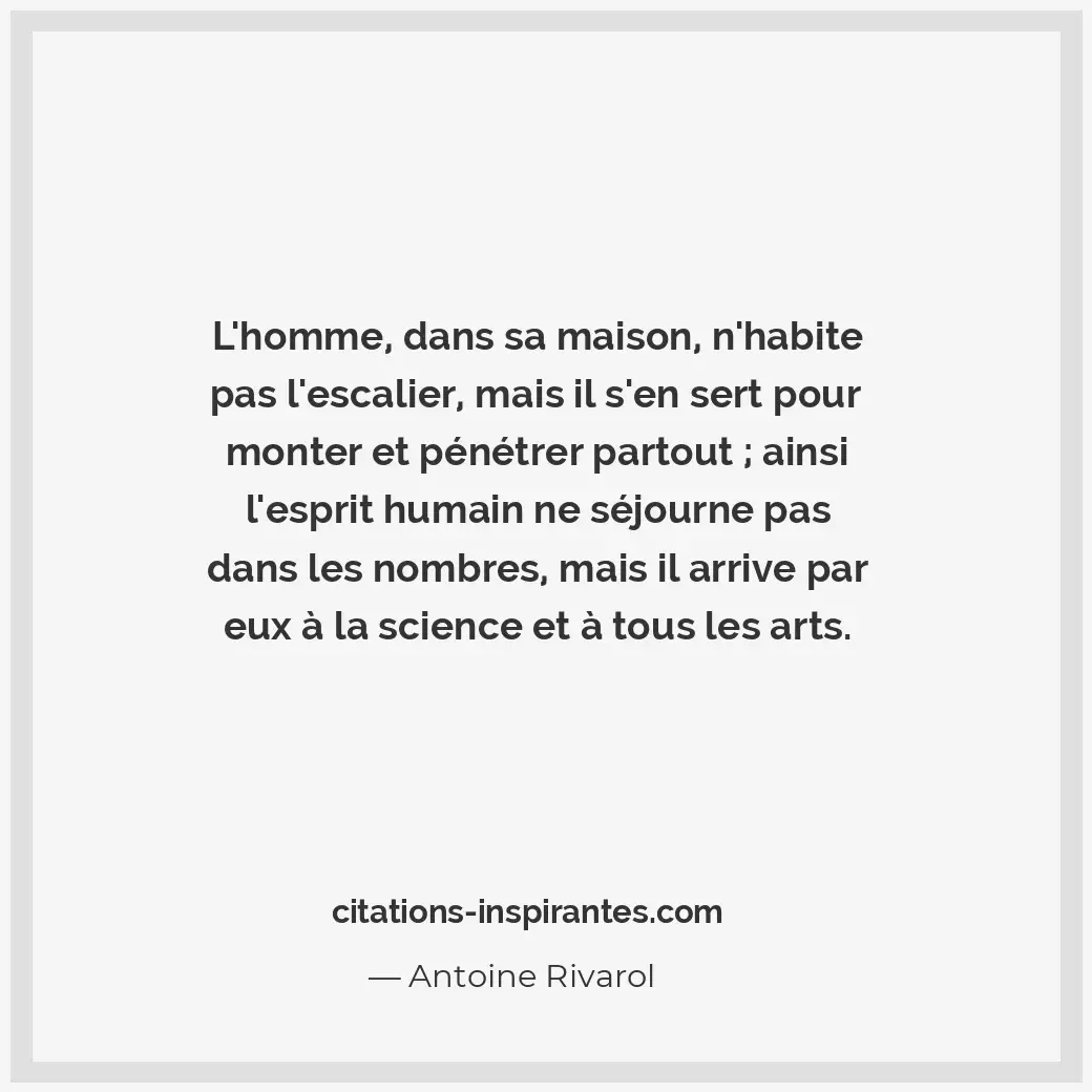 Citation de Antoine Rivarol