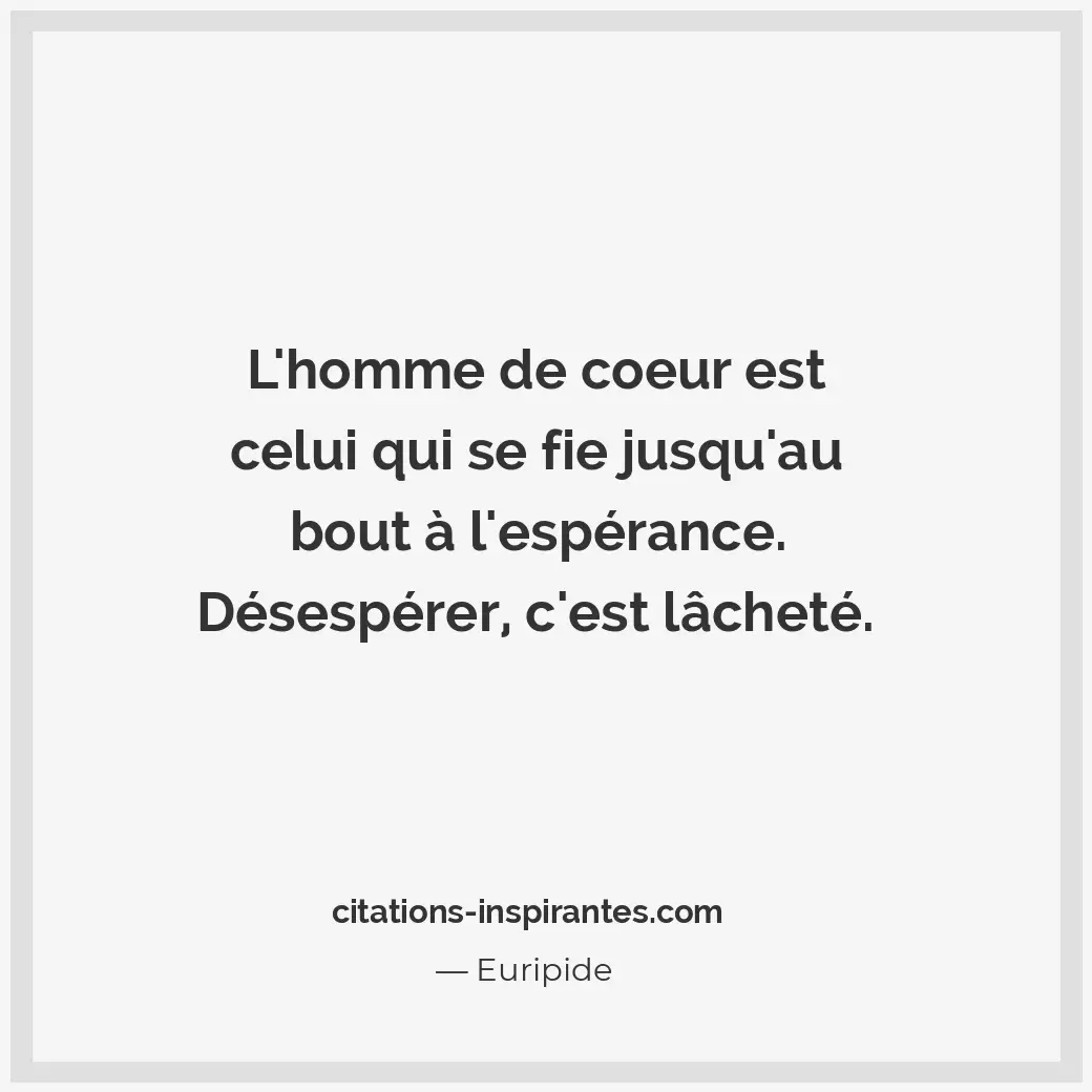 Citation de Euripide