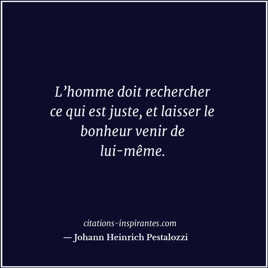 Citation de Johann Heinrich Pestalozzi