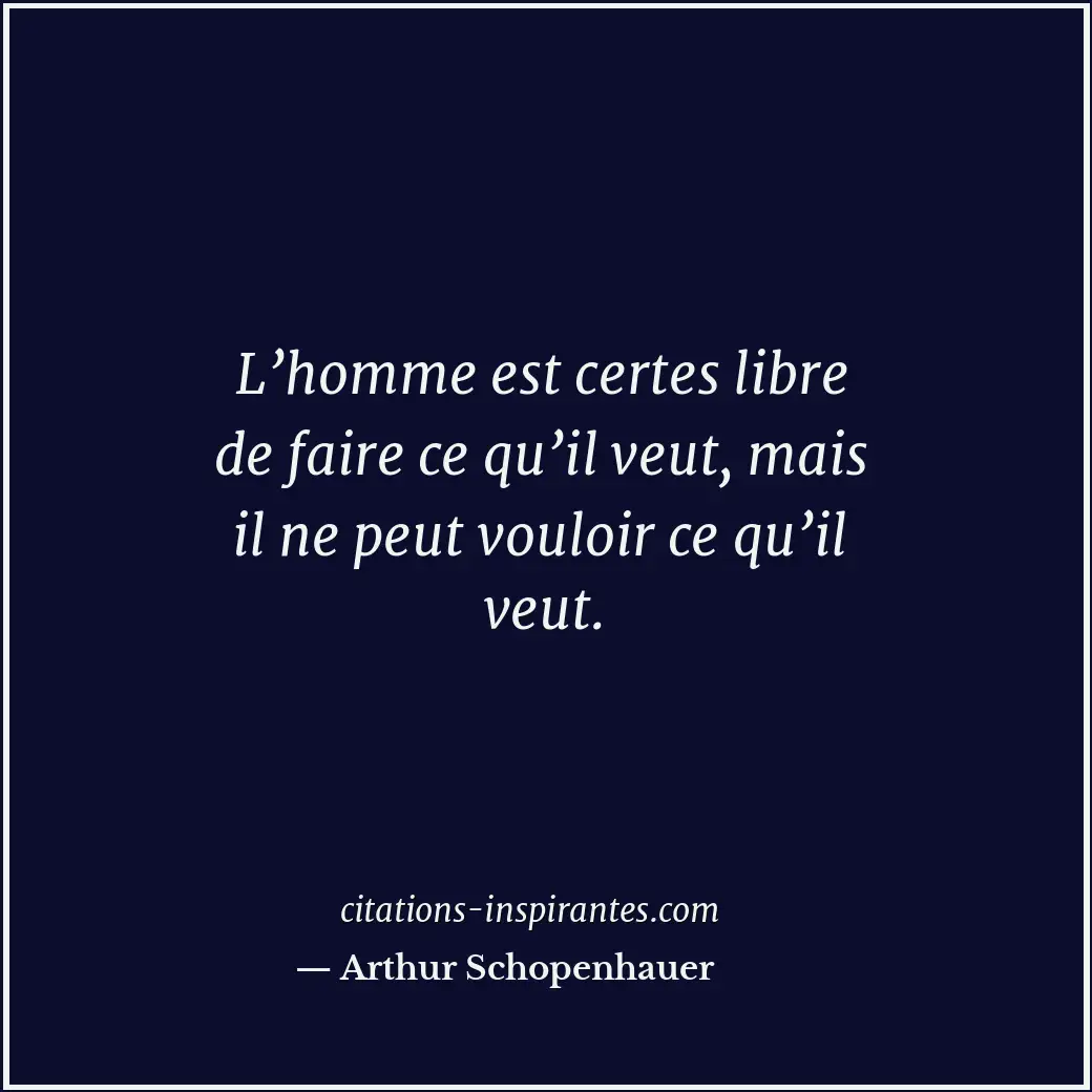Citation de Arthur Schopenhauer