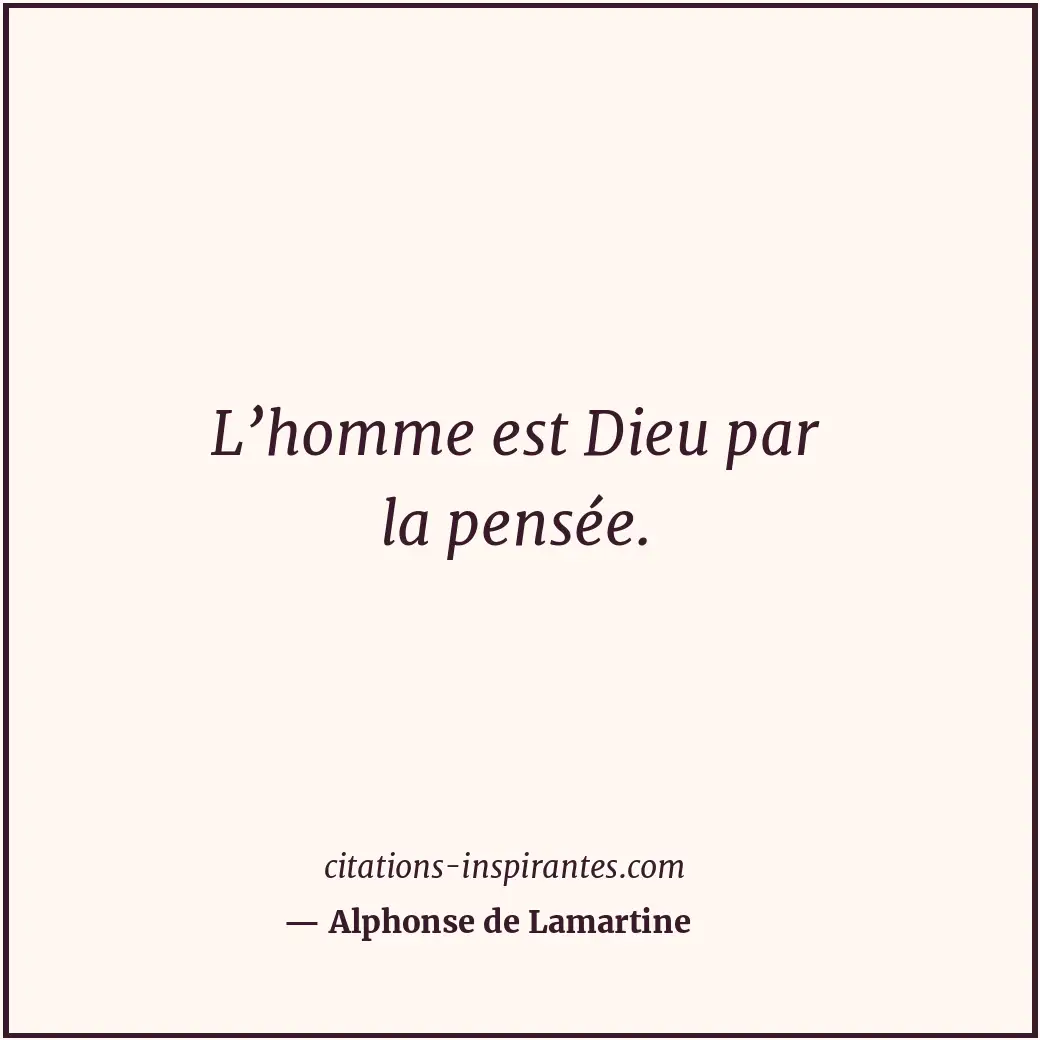 Citation de Alphonse de Lamartine