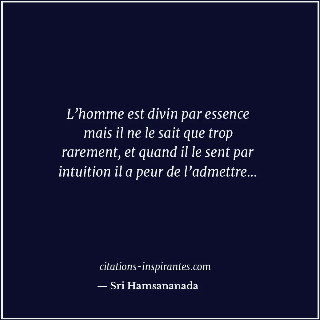 Citation de Sri Hamsananada