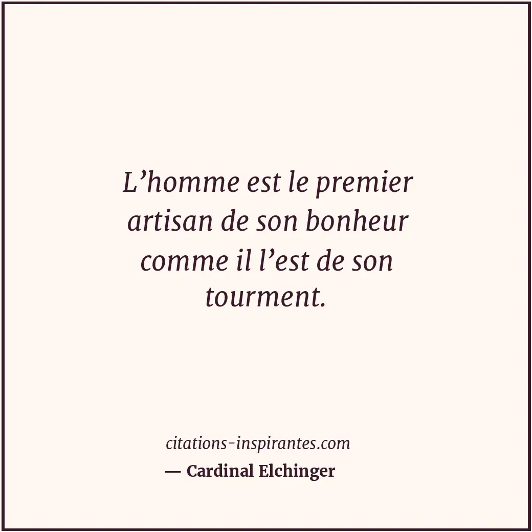 Citation de Cardinal Elchinger