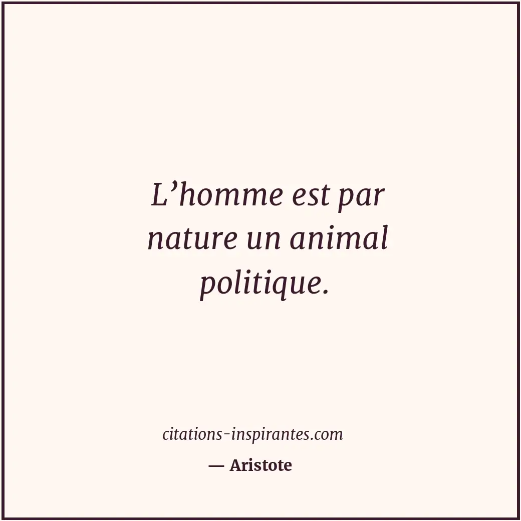 Citation de Aristote