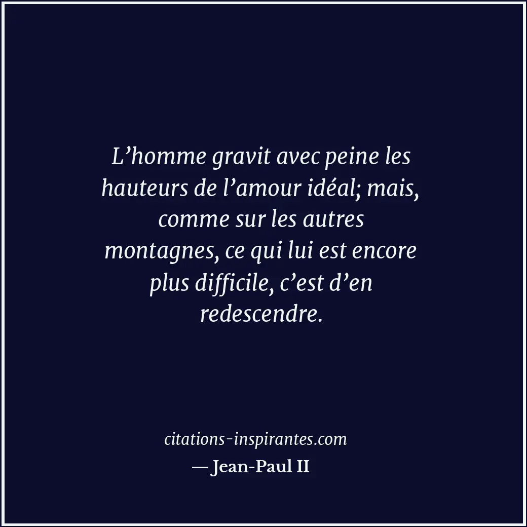 Citation de Jean-Paul II