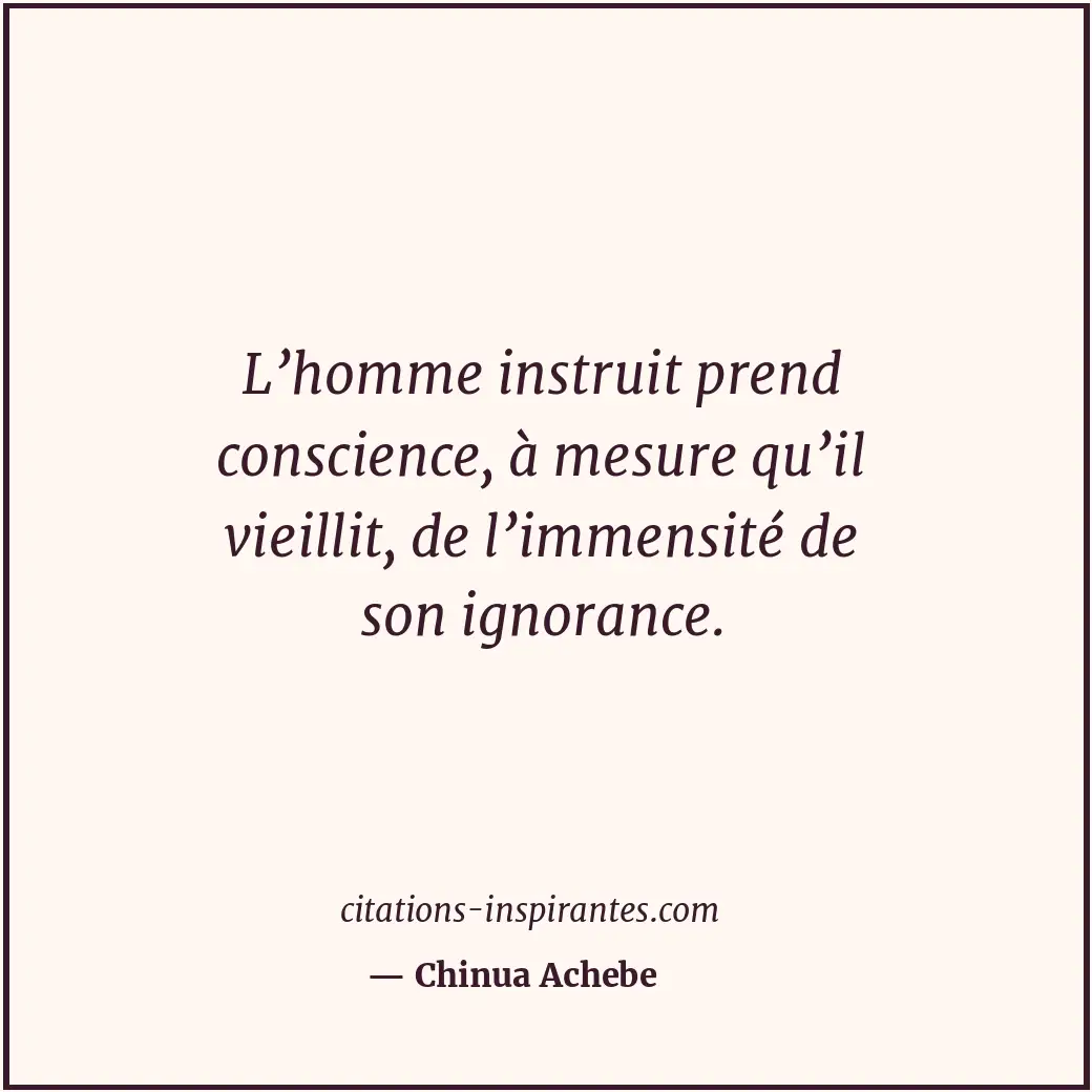 Citation de Chinua Achebe