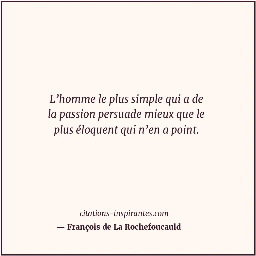 Citation de François de La Rochefoucauld