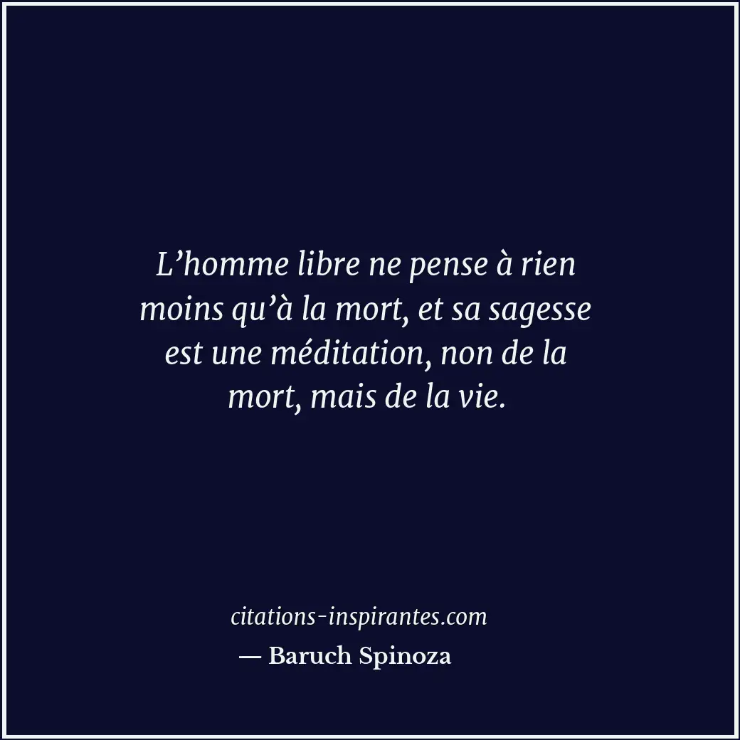 Citation de Baruch Spinoza