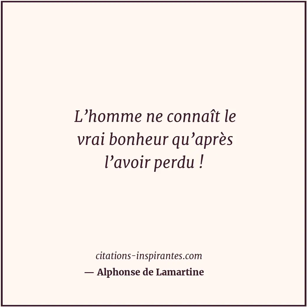 Citation de Alphonse de Lamartine