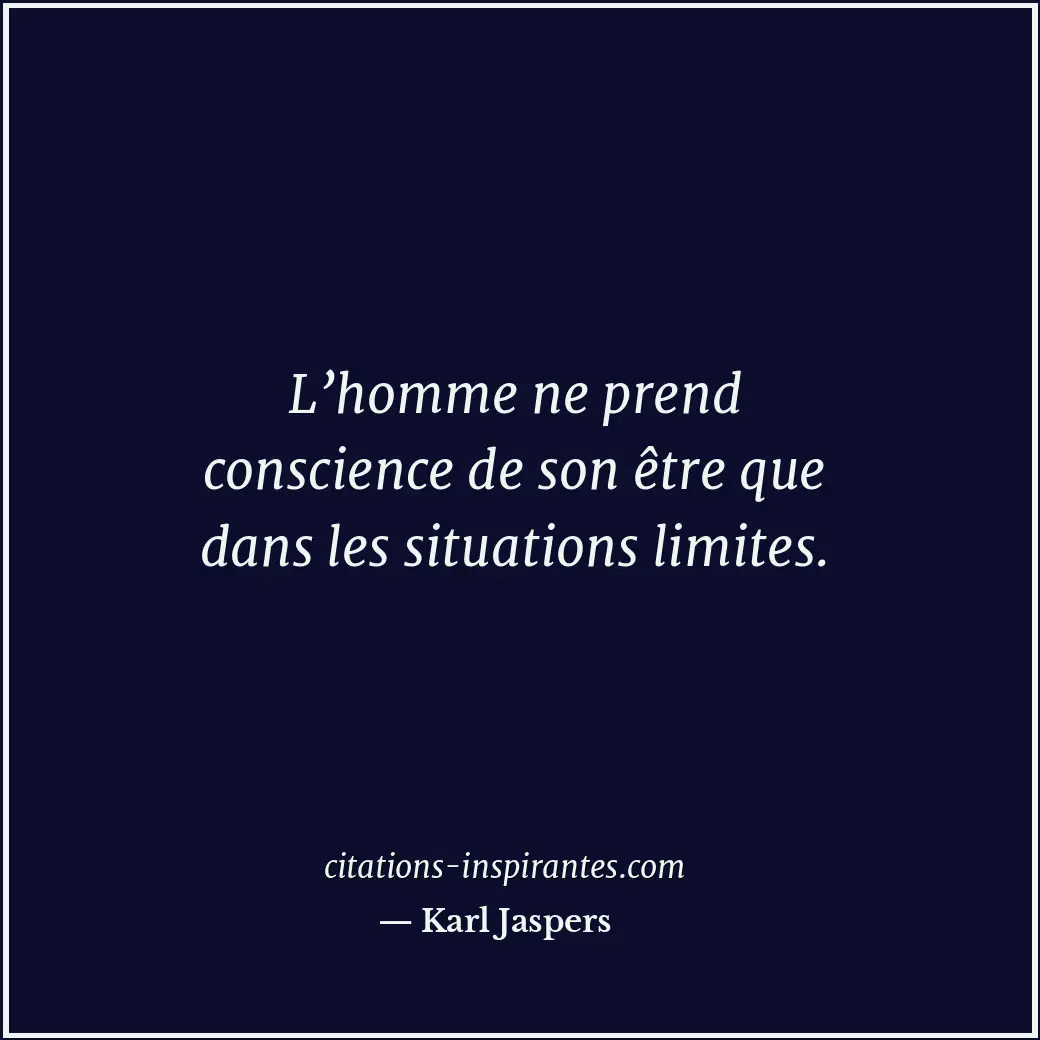 Citation de Karl Jaspers
