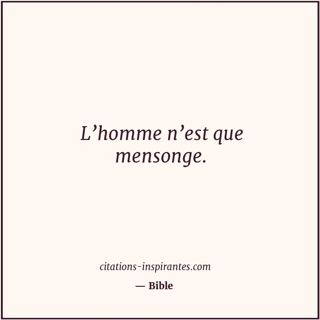 Citation de Bible