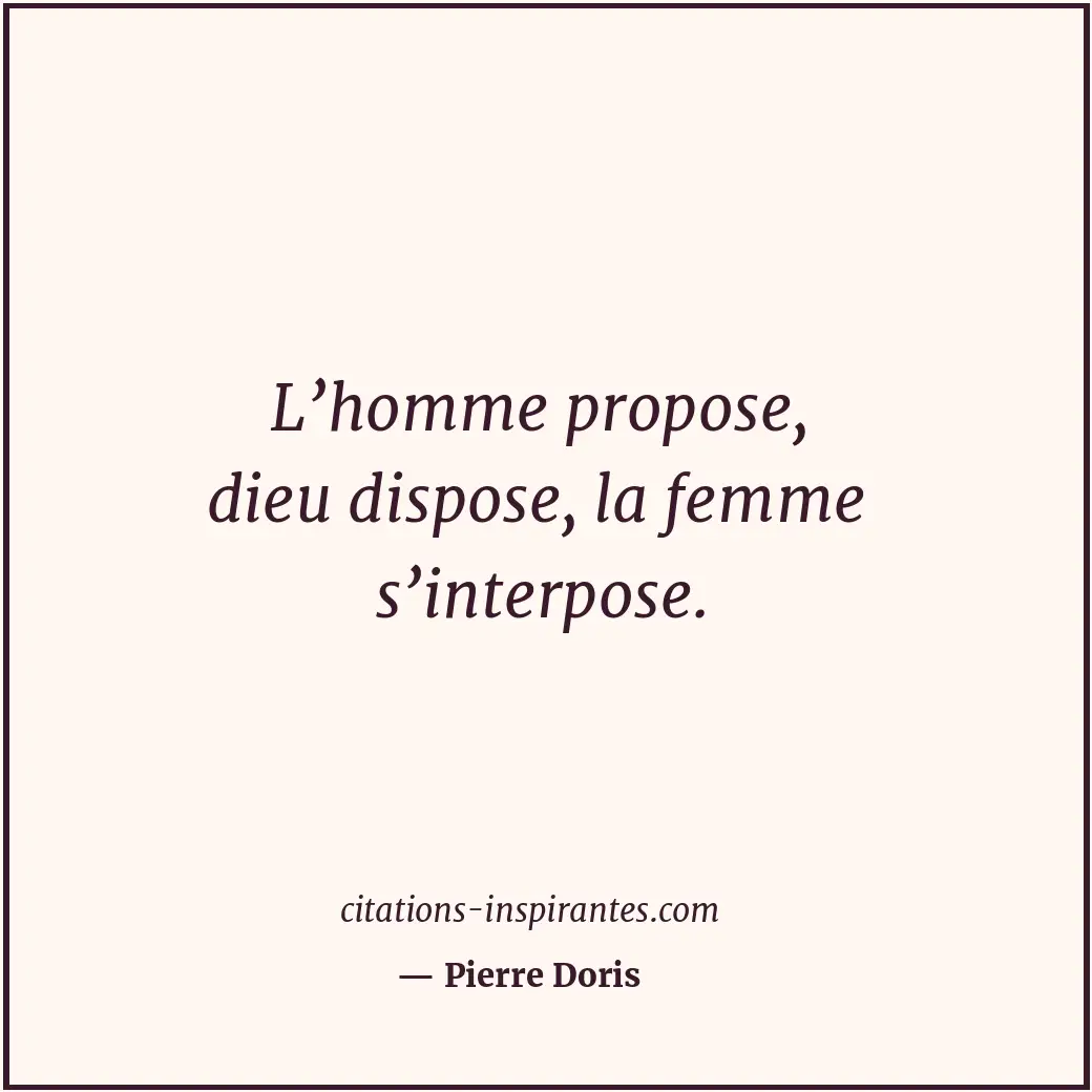 Citation de Pierre Doris
