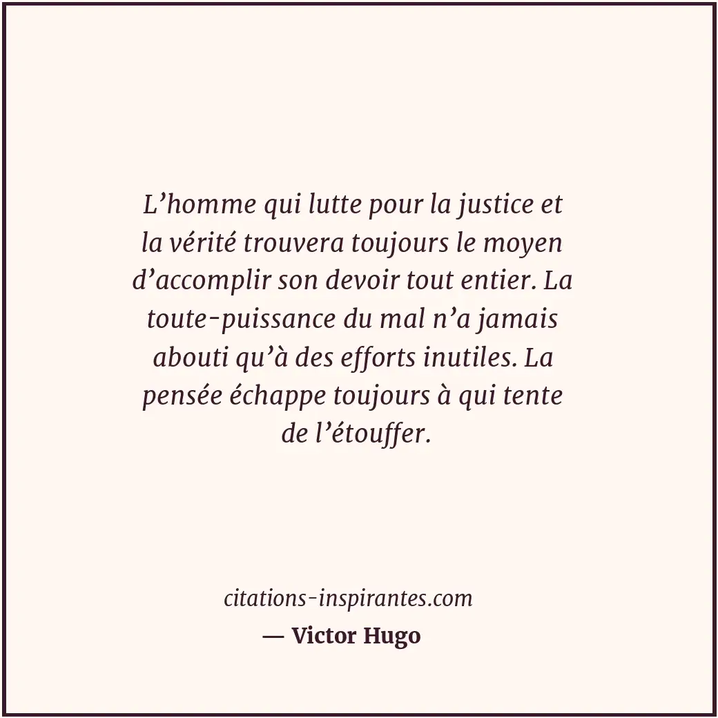 Citation de Victor Hugo