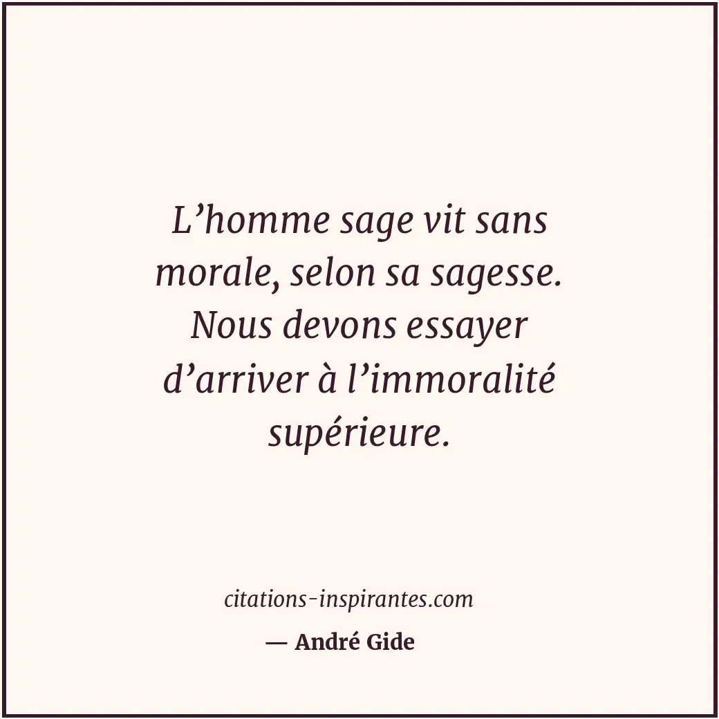 Citation de André Gide