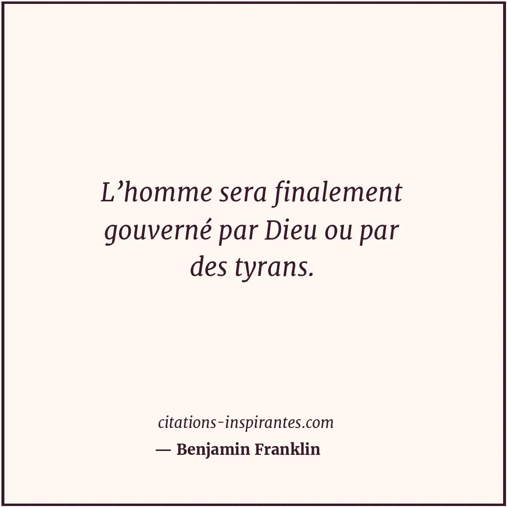 Citation de Benjamin Franklin