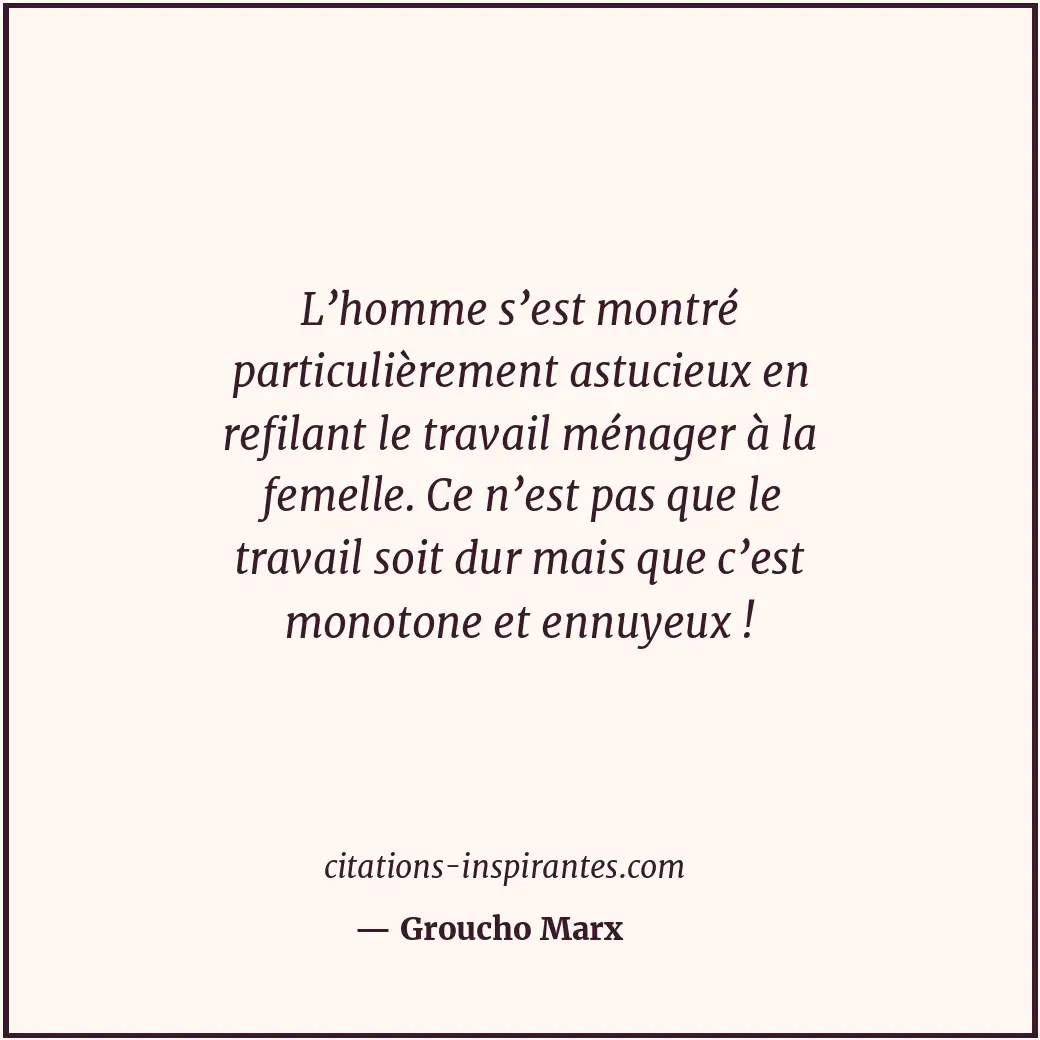 Citation de Groucho Marx