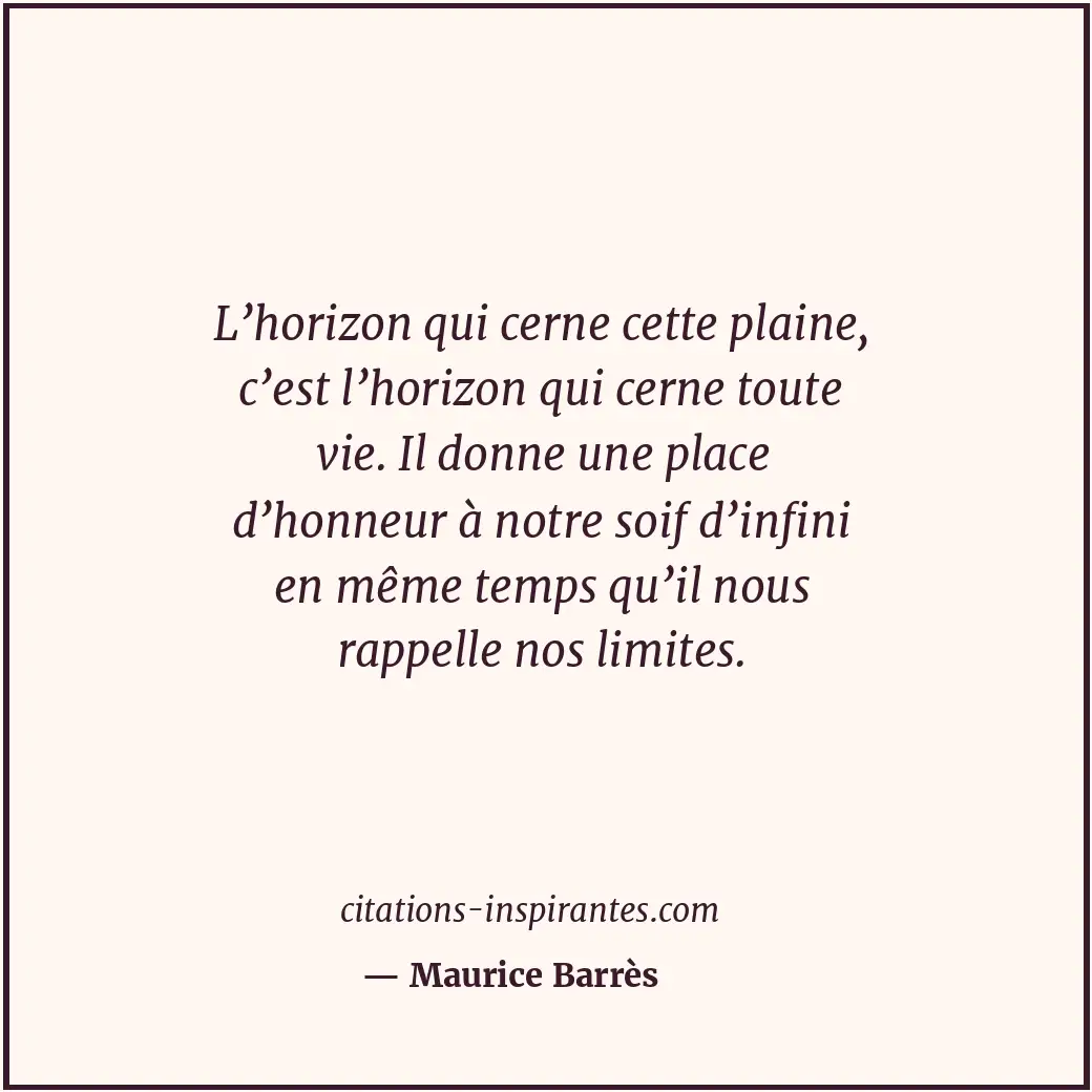 Citation de Maurice Barrès