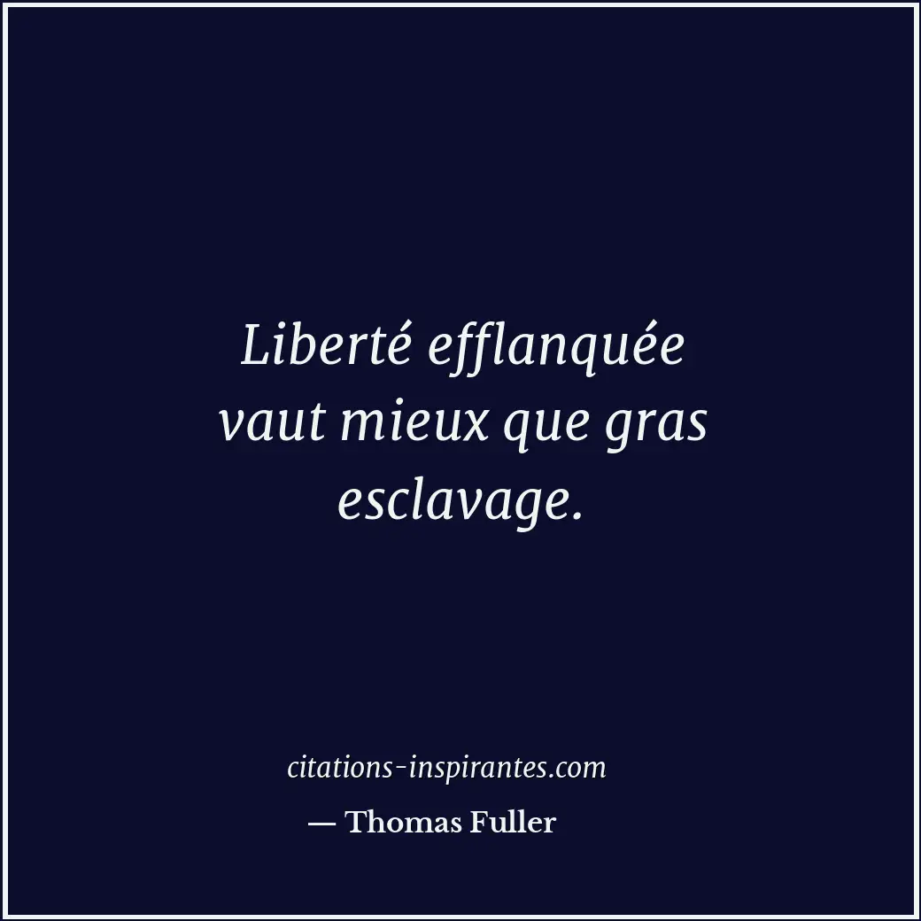 Citation de Thomas Fuller