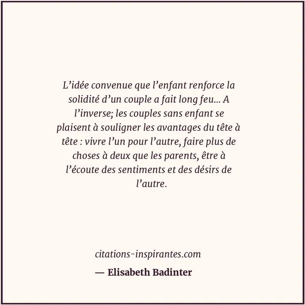 Citation de Elisabeth Badinter