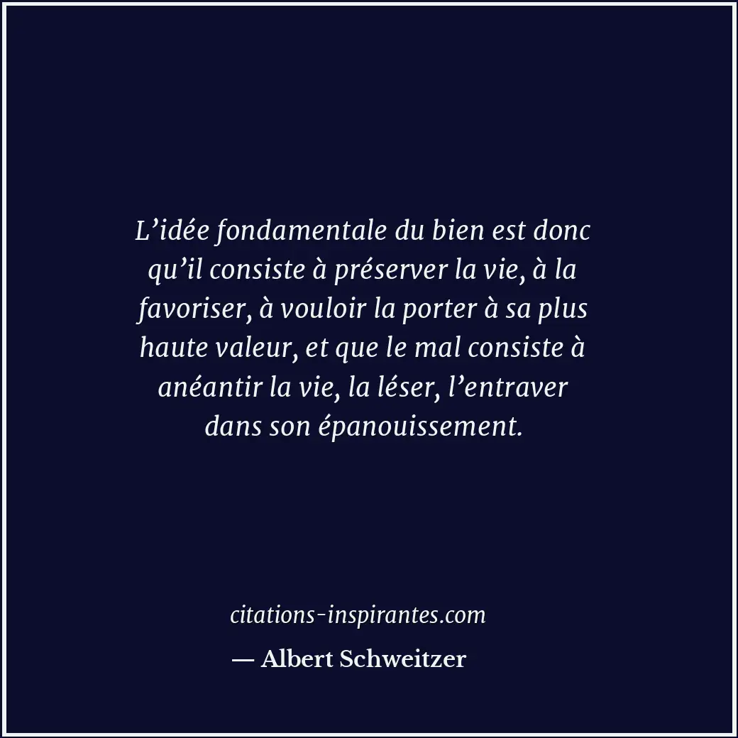 Citation de Albert Schweitzer